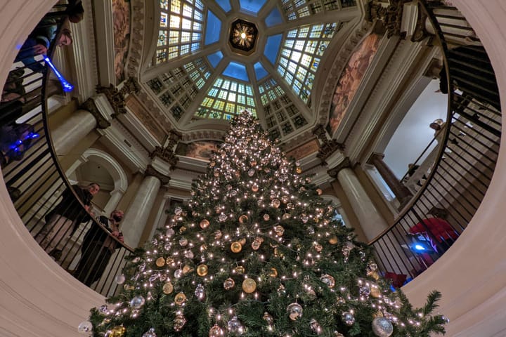 Revolting Children, Santa, other usual suspects: 2023 Canopy of Lights in downtown Bloomington