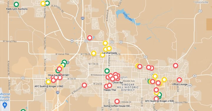 October 2023 food inspection reports for Monroe County released by health department