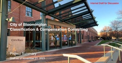 Now released: Salary study done by city of Bloomington consultant in 2023