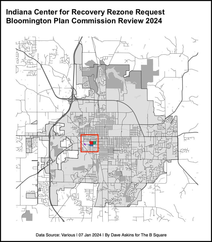 Center for Recovery rezone request for West 1st Street stems from 2021 Bloomington map change