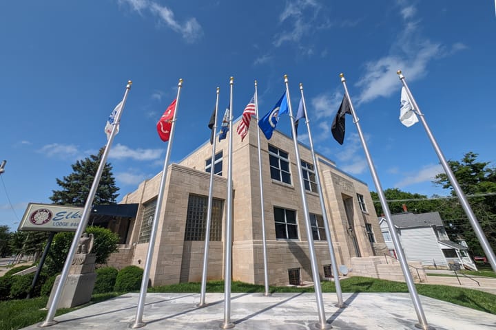 9 flagpoles now legit for Elks after action by Bloomington board of zoning appeals