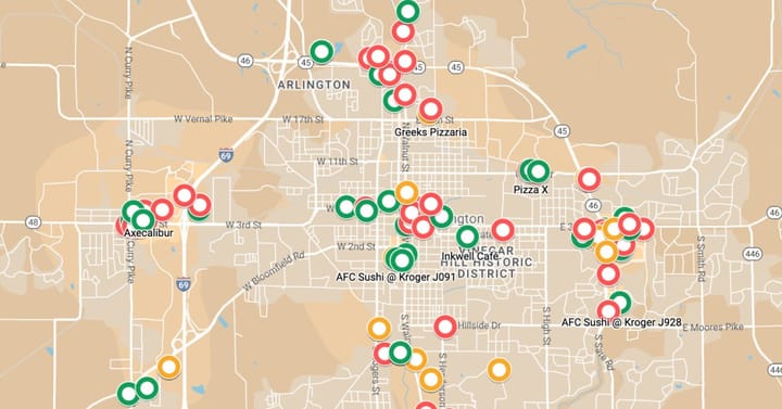 May 2024 food inspection reports for Monroe County released by health department