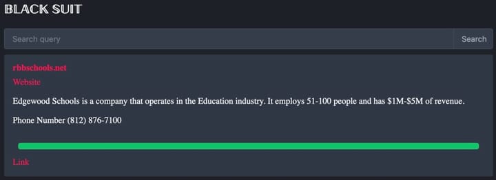 BlackSuit ransomware update: 42GB of data claimed to be from Edgewood Schools posted, nothing new on Monroe County government attack