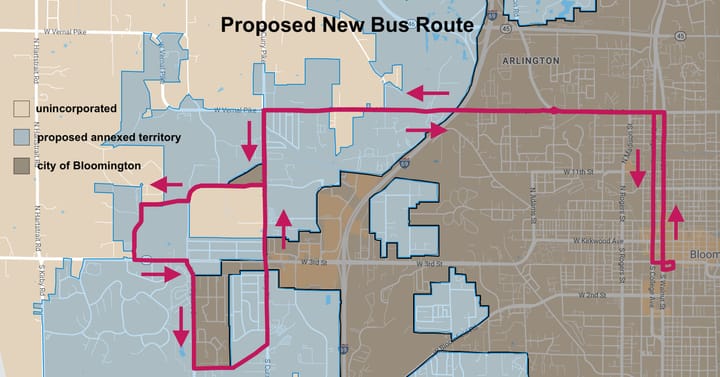 Likely to be fueled by Monroe County ARPA: New west-side Bloomington bus, ‘shadow’ rural service