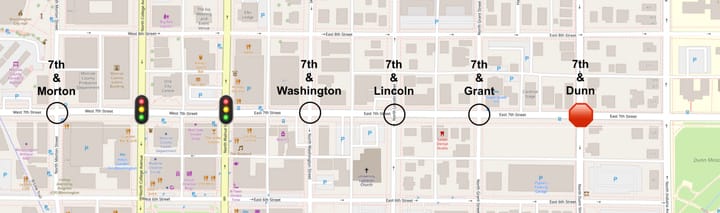 Stop signs at 7th-and-Dunn intersection now included in Bloomington city code