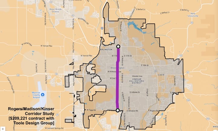 Bloomington OKs $209K contract to study Rogers Street corridor, part of safe streets effort
