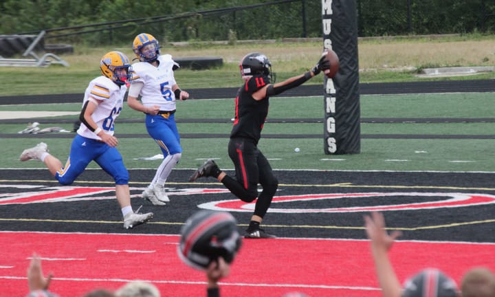 Edgewood Mustangs win home opener against Mitchell 38–0, but leave room for improvement