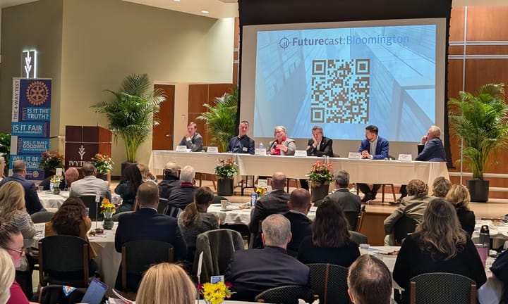 IU Kelley School panelist drops ‘rough‘ news about Bloomington wages, points to Trades District as site of ‘creative collision‘